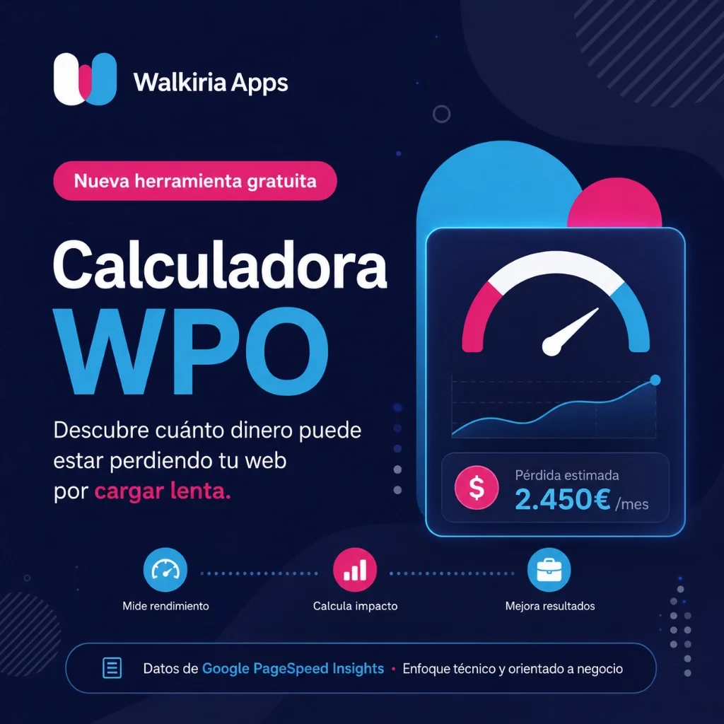 Calculadora WPO - Descubre cuánto dinero pierde tu web por cargar lenta