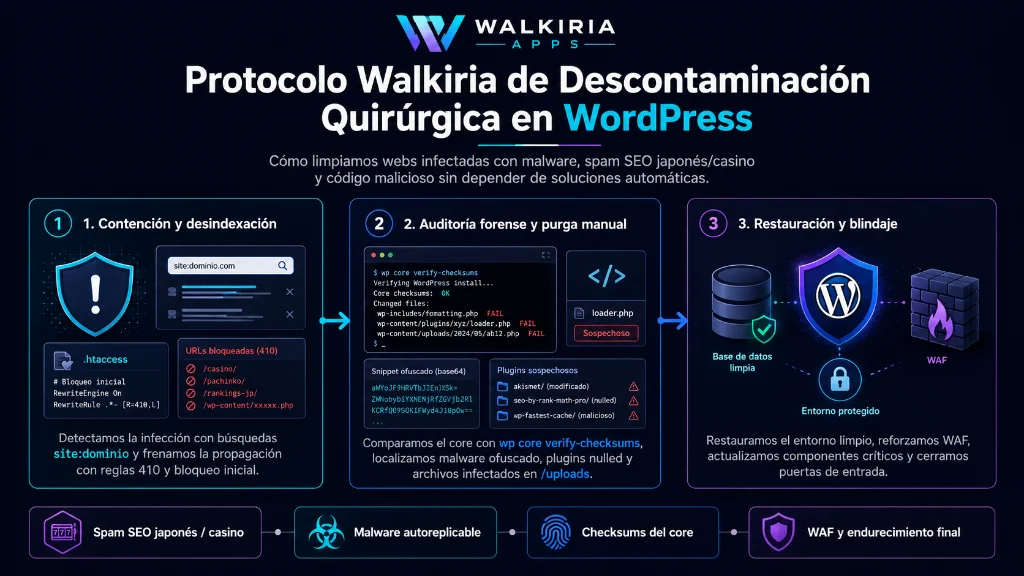 Protocolo Walkiria de Descontaminación Quirúrgica en WordPress